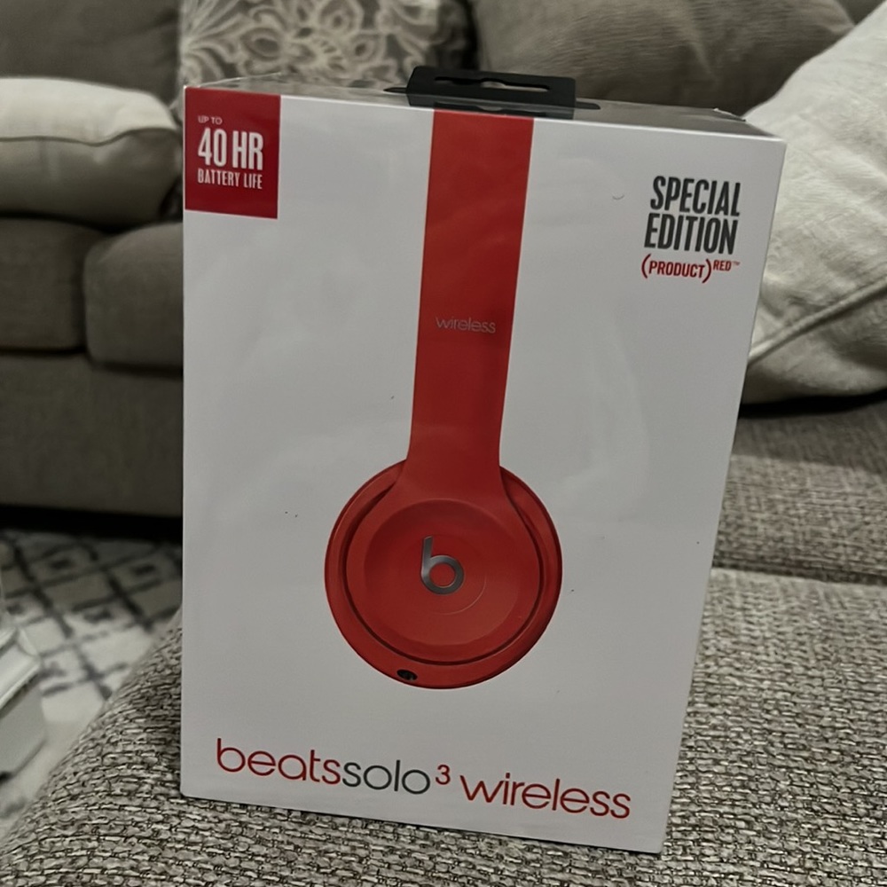 New in box!!! Red Beats Headphones
